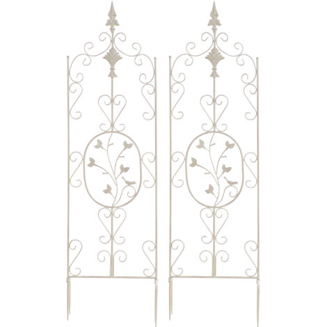 2er Set Rankgitter Burgus antik-creme