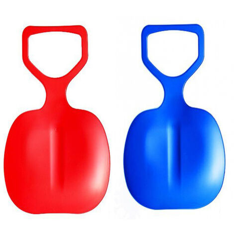 2er Set Schlitten Bob blau & rot - für Kinder zum Porutschen & Schlittenfahren (2X)