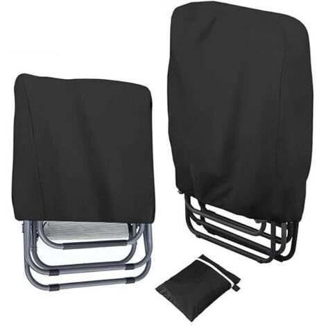 2er-Set Schutzhüllen für klappbare Gartenstühle (71 x 34 x 110 cm) – wasserdicht, winddicht, UV-beständig – aus Oxford-Gewebe