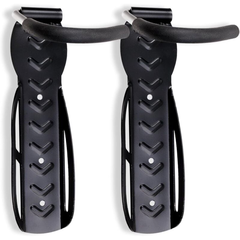 Image of Linghhang - 2er-Set schwarze Fahrradständer - Fahrradständer, Wandhalterungen - für 2 Fahrräder