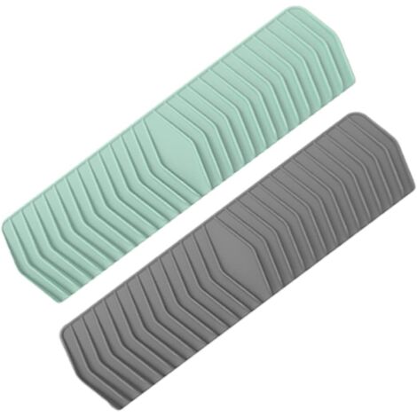 2er-Set Silikon-Geschirrablagen für Badezimmer, Geschirrabtropfgitter, Silikonschale, selbstentleerende Schwammablage für Küchenspüle, Gel