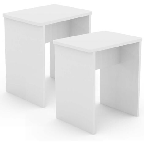 2er Set Sitzhocker Beistelltisch Esal