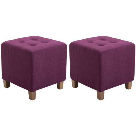 2er Set Sitzhocker Pharao lila