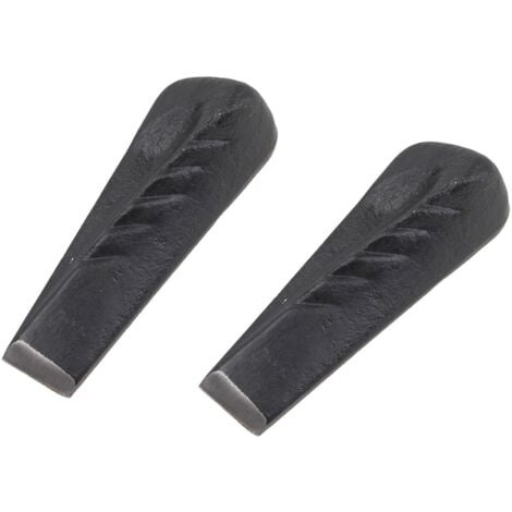 WORKPLUS 2er Set Spaltkeil Drehspaltkeil je 2,25kg Fällkeil Holzspaltkeil Treibkeil