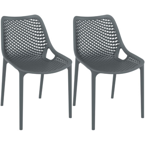 2er Set Stühle Air dunkelgrau