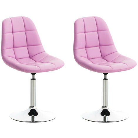2er Set Stühle Emil Kunstleder pink
