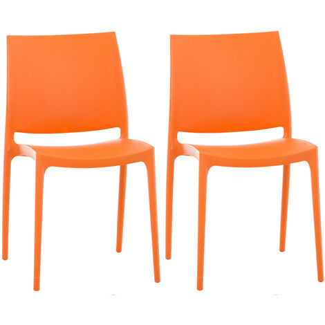 2er Set Stühle Maya orange