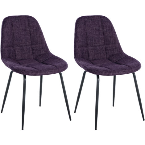 2er Set Stuhl Tom lila Stoff