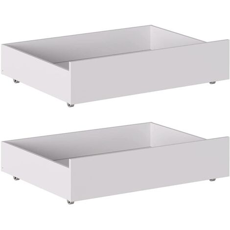 2er-Set Unterbettschubladen 100,5x68 cm mattweiß - Graz