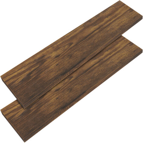2er Sets Schweberegale  2er Set dunkle Eiche, 110cm