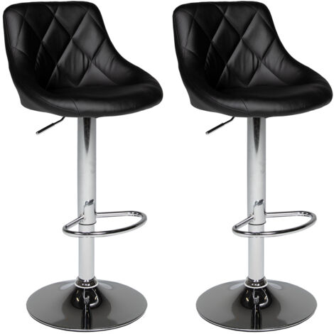2erSet schwarzen Barhockern JASPER