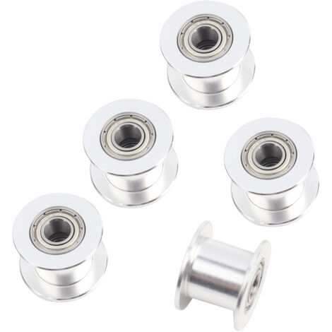 2GT 20-Zahn-Umlenkrolle ohne Zähne (5er-Pack) – 10 mm Riemenbreite, hohe Präzision