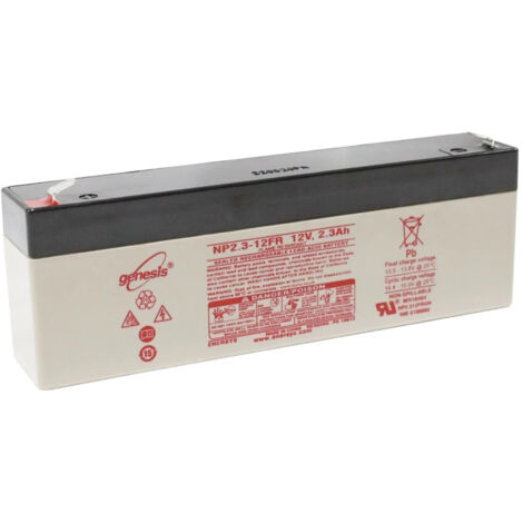 2Gt Roues Et Roulettes – Batterie AGM VRLA étanche 12V 2,3Ah – Technologie sans entretien – Pour systèmes solaires et équipements médicaux – Longueur 178mm