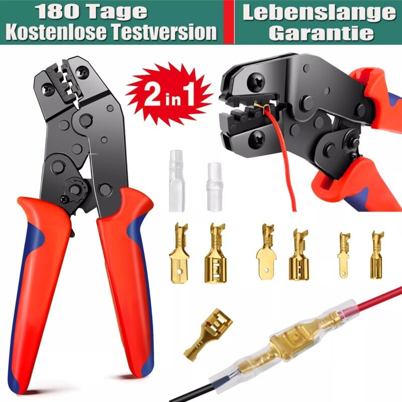 Day Plus - 2IN1 crimpzange set presszange cablechuh quetschzange multifunktionale zange