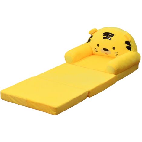 2‑in‑1 Foldable Sofa for Kids Lovely Futon Sofa Children Couch Room Decoration