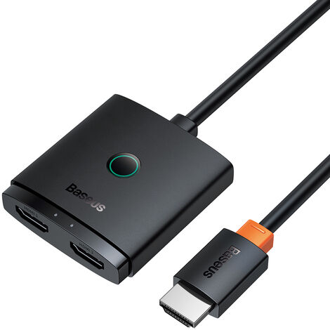 2in1 HDMI Splitter Adapter 4K 60Hz Bidirektional AirJoy 1m Schwarz