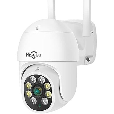 2K Outdoor WiFi Surveillance Camera, 3MP PTZ IP Camera Color Night Vision Motion Detection Human Auto Tracking 355° 90° Two Way Audio Waterproof IP66