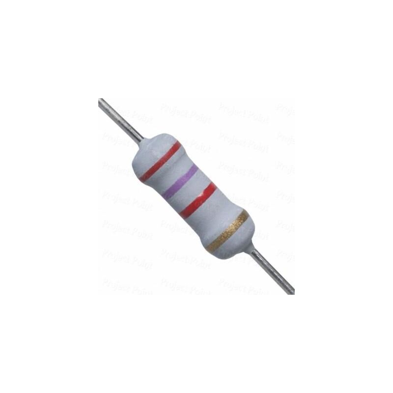 

2K7 1W Resistencia Oxido Metal 2,7K 1W 5%