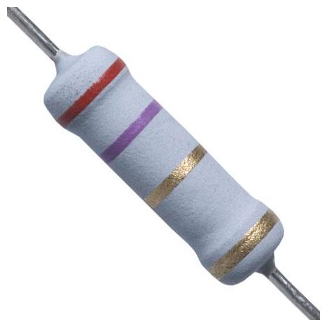 2K7 2W   Widerstand Oxid Metall 2,7K 2W 5%.