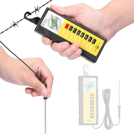 2KV 12KV Tester di recinzione digitale portatile Casa Giardino Cavallo Bestiame Recinzione elettrica Voltmetro Farm Short Detector (Multicolore)