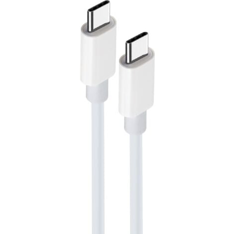COFI 1453 2m 100W Ladekabel USB-C - USB-C Schnellladekabel Datenkabel Handy-Ladekabel Weiß