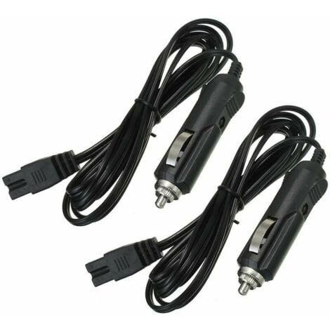 MOWZE 2m 12v Voiture Glacière Réfrigérateur Allume-cigare 2 Broches Chargeur Cable thsinde