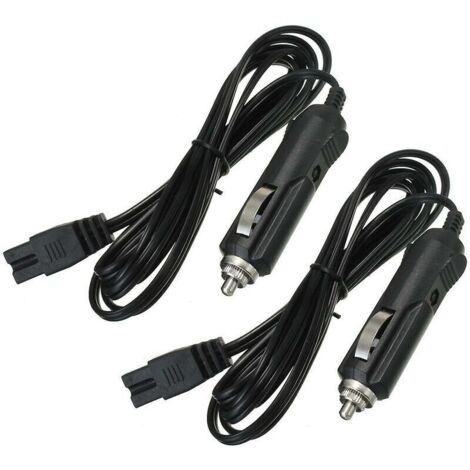 2m 12v Voiture Glacière Réfrigérateur Allume-cigare 2 Broches Chargeur Câble thsinde