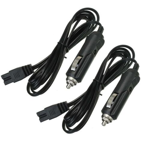 2m 12v Voiture Glacière Réfrigérateur Allume-cigare 2 Broches Chargeur Câble thsinde