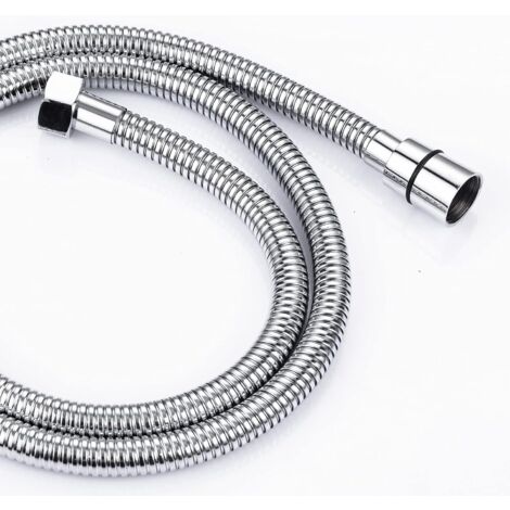 2M Anti-Twist Edelstahl-Brauseschlauch, Brauseschlauch Standardanschluss G 1/2 Universal für Badezimmer, anpassbar an alle Handbrausen