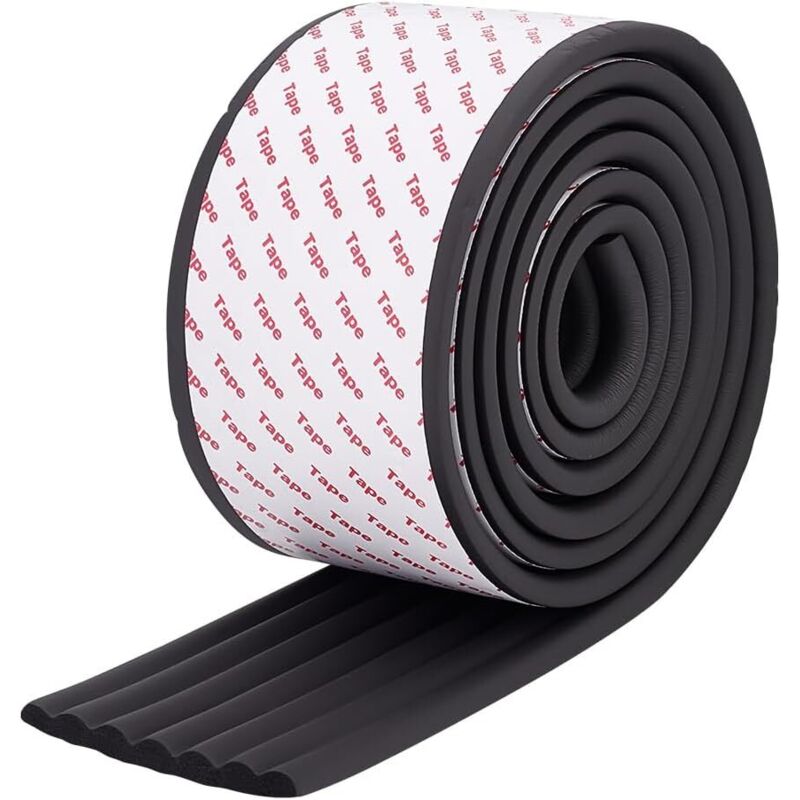 2m Bande d'échelle Souple Noir Bande d'échelle pour Lits superposés avec adhésif Fort Couvre-échelle pour Lits superposés 81mm de Large pour