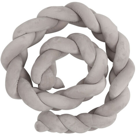 2M Bébé Oreiller Tour de lit bébé aide au sommeil enfant bébé oreiller stéréotypé Gris - Gris