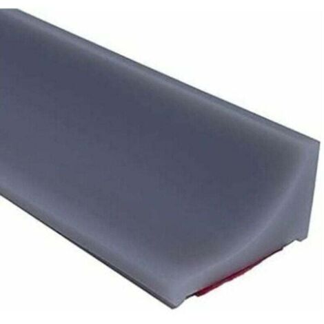 2m Gris Barriere Douche Et Système De Rétention Silicone,Anti Débordement Seuil De Douche Barrage D'eau En Caoutchouc Autocollante