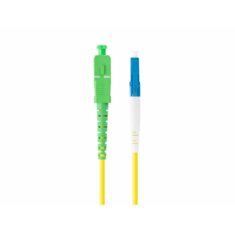 2m lanberg mono lc/upc-sc/apc simplex fiber patch cord g657a1 lszh gelb