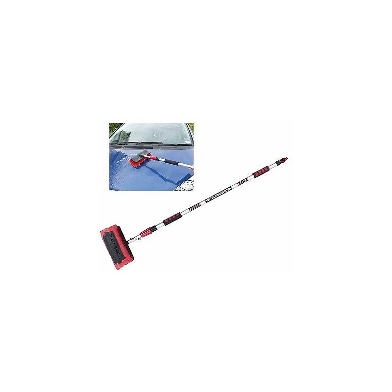 Neilsen - Water Fed Brush 2m Telescopic Extending Car Motorhome Caravan Window Cleaning