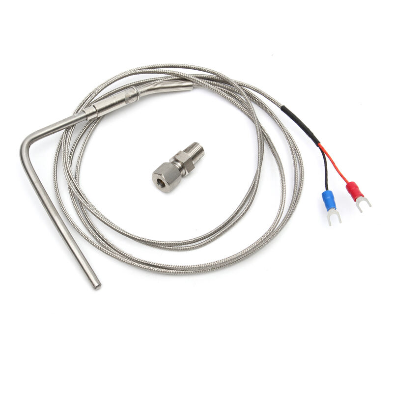 

2m Tipo K Termopar de temperatura de gases de escape Sonda de alta temperatura Cables del sensor EGT