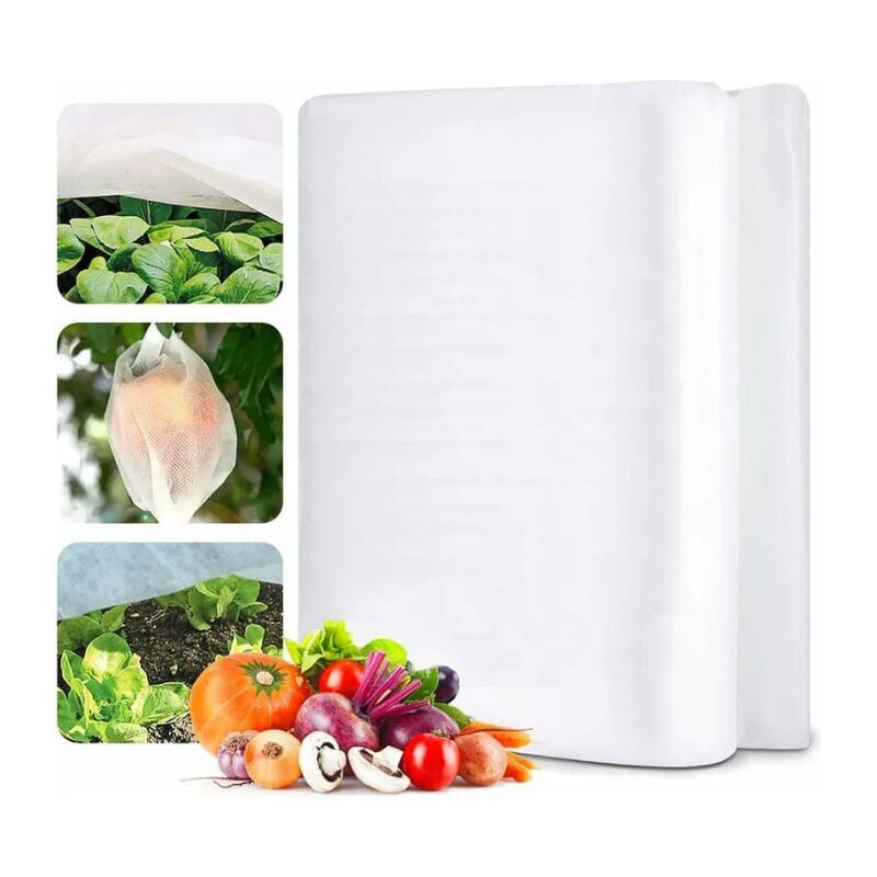 2m x 10m Voile Hivernage Plante Exterieur Housse Toile Hivernage Plante Exterieur Housse d'hivernage pour Protéger Les Plantes du Gel Toison