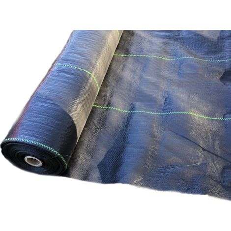 MM_UNVERIFIED_BRAND 2m x 25m heavy duty woven weed control fabric with planting lines ground cover mulch landscape garden prevention