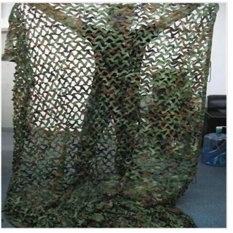 2M X 3M Camouflage Net Woodlands Leaves Couverture Camo Pour Camping Chasse