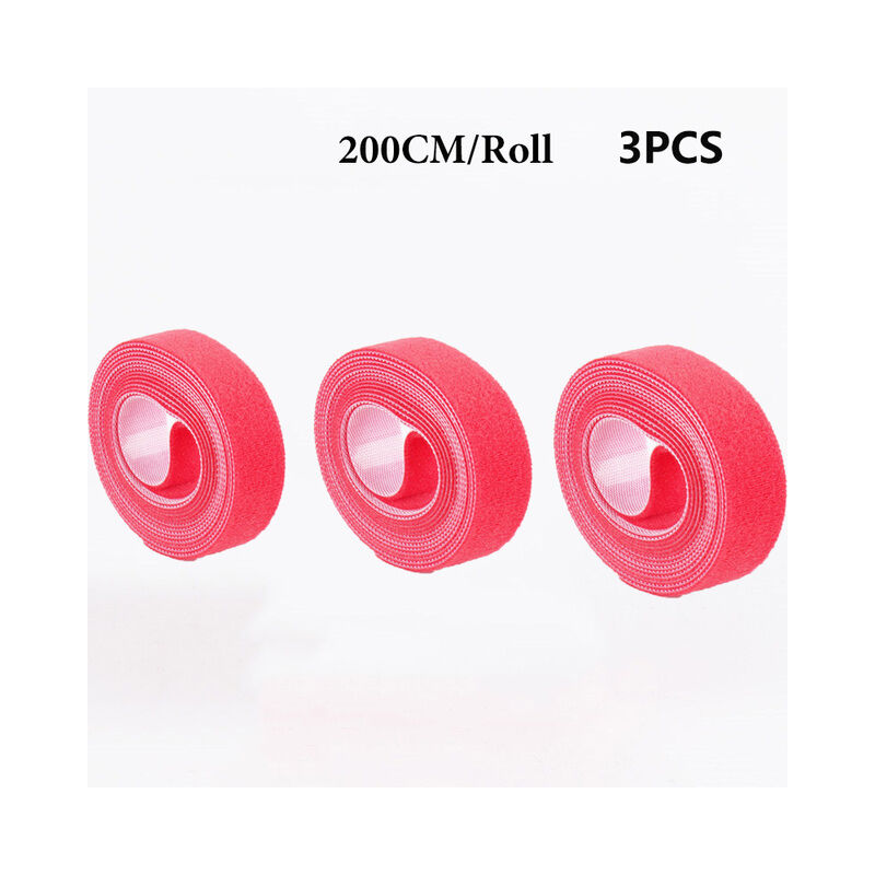 2M/3 Pack Tie Tape fascette per piante Hook Loop