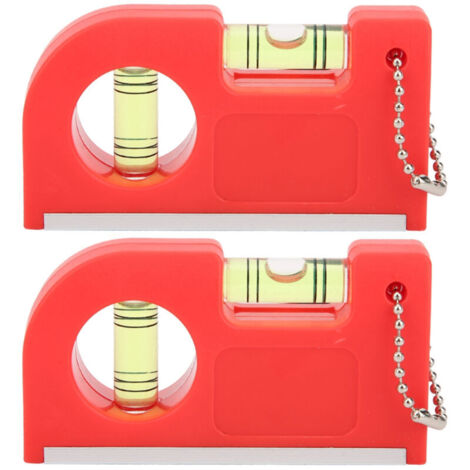 2Mini niveau magnétique, outil de mesure en plastique pour l'extérieur et la maison