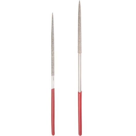 2mm x 100mm and 3mm x 140mm Round Diamond Needle File 150 Grit Set 7pcs