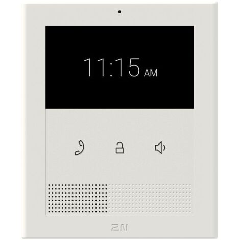 2N Telecommunications Interfono Interno Clip 4 con Display, senza Touchscreen, colore Bianco (9138511)