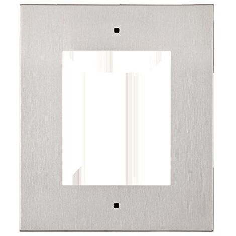2n Verso IP cadre encastré argenté 1 module