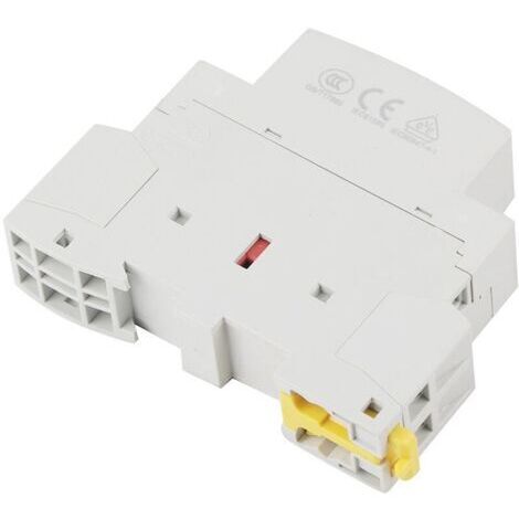 2P 20 A Contactor de casa de corriente alterna para rail DIN, 220 V / 230 V, 50 / 60 Hz, contactor de casa para corriente alterna, 1 normalmente cerrado, 1 normalmente abierto, con montaje en rail DIN