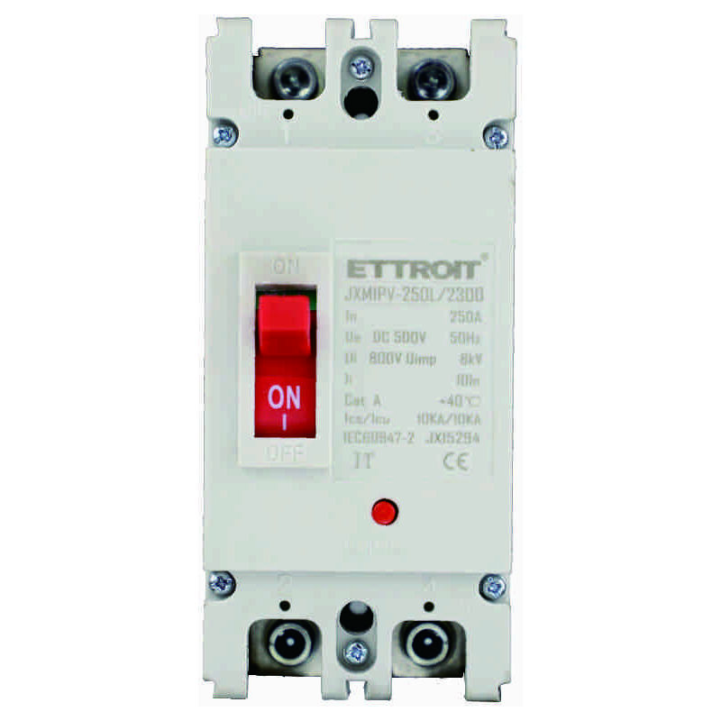 Ettroit - 2P 250A dc 500V-10KA Disjoncteurs magnéto-thermiques à boîtier moulé