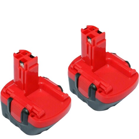 2Pack 12V 4.8Ah NI-MH Ersatzakku für Bosch BAT043 BAT045 BAT129 2607335542 2607335526