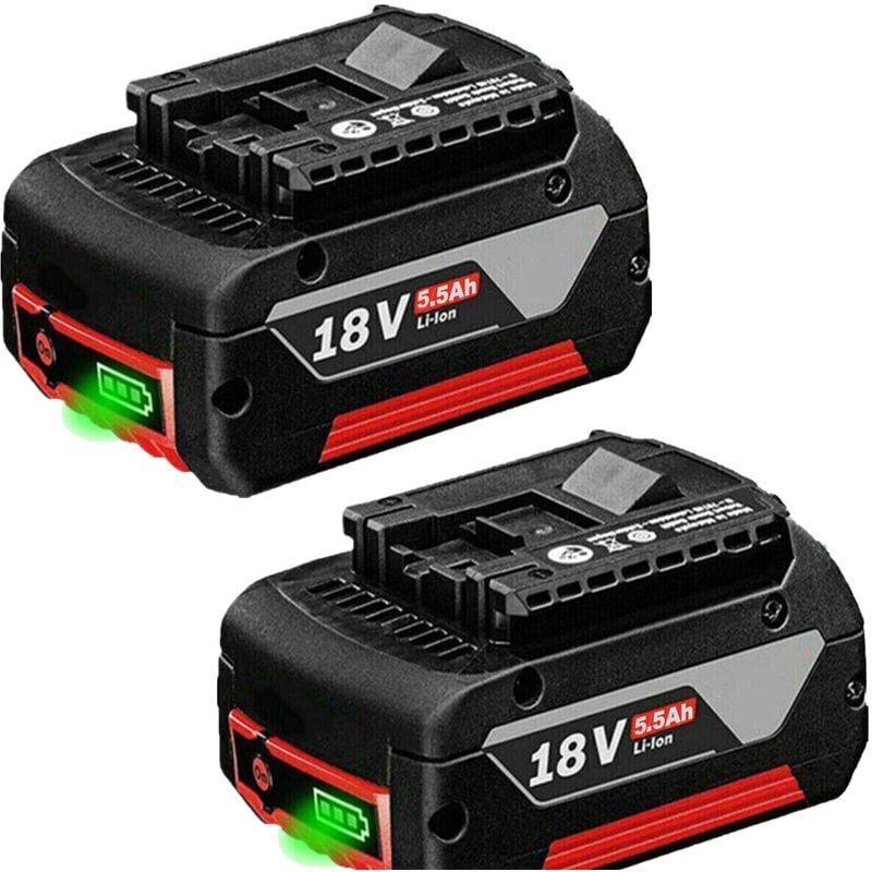 2Pack pour Bosch batterie 5.5Ah ProCORE 18-Volt gba gsr gsb BAT618 BAT609 BAT610G BAT619 BAT621 BAT620