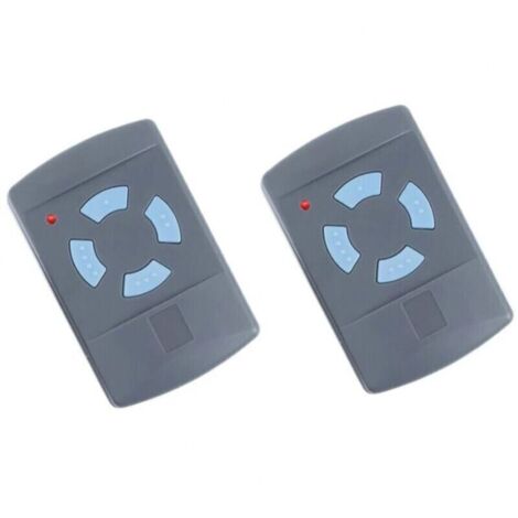 2PACK Télécommande de Garage Sdre HSM4 868 MHz avec 4 Boutons Couleur Bleue Remplacer Les émetteurs Hormann 868 MHz HS4 HSM2 HSP4 868 HS1 868 Tubauto HSM4 868 Tubauto HS4 868Fréquence