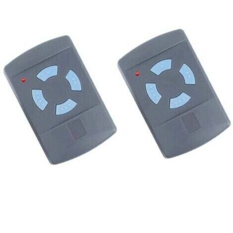2PACK Télécommande de Garage Sdre HSM4 868 MHz avec 4 Boutons Couleur Bleue Remplacer Les émetteurs Hormann 868 MHz HS4 HSM2 HSP4 868 HS1 868 Tubauto HSM4 868 Tubauto HS4 868Fréquence