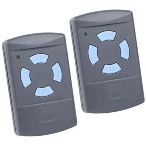 2PACK Télécommande de Garage Sdre HSM4 868 MHz avec 4 Boutons Couleur Bleue Remplacer Les émetteurs Hormann 868 MHz HS4 HSM2 HSP4 868 HS1 868 Tubauto HSM4 868 Tubauto HS4 868Fréquence,